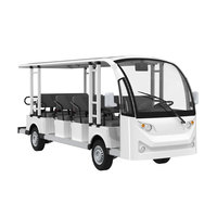Bus électrique de tourisme ouvert sur mesure OEM, haute performance, à économie d'énergie, pour 8, 11, 14, 17, 23 ou 27 passagers, idéal pour sites touristiques et stations balnéaires