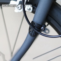 Protector de Cable de Freno y Cambio para Bicicleta AGEKUSL, Protector de Disco de Aleación de Aluminio para Bicicleta Plegable Pike Trifold