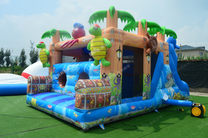 Maison de rebond gonflable commerciale de l'île au <span class=keywords><strong>trésor</strong></span> videur gonflable Seaworld avec toboggan pour les enfants - Product Image 3