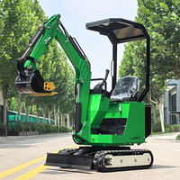 Mini-excavatrice OMI-10 Light Crawler Digger Euro5 EPA CE certifiée, faible vibration, économie de carburant, outils gratuits, mini-excavatrice pour l'irrigation