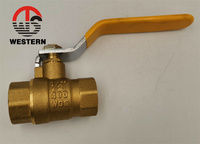 PN20 400WOG 1/2 " - 2 - 4 pouces FXF NPT BSP filetage couleur bronze peint CW617N Dn 50 lpg soutiens-gorge robinet à tournant sphérique en laiton pour gaz pour gaz