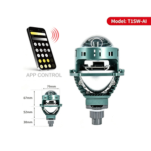 아이디슨 T1SW-AI 커스텀 3인치 앱 제어식 바이 LED 렌즈 60W 3000K-6500K 색상변환 자동 프로젝터 헤드라이트 키트 (프리우스 차량용) - Product Image 1