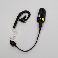 Walkie Talkie Mini 0.5W Earphone UHF 2 arah, Walkie Talkie restoran profesional Radio jangkauan jauh 25 saluran 400-470MHz