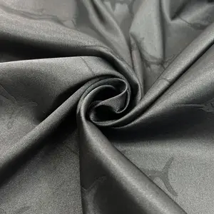 Spandex Dubbelzijdige Grote Jacquard Polyester Zwarte Dolfijnstof Jurk Casual Kleding Mode Stof Overhemd Gevoerd Tafelkleed