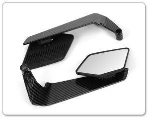 Espejo Retrovisor para Motocicleta, Estilo Fibra de Carbono, Espejo Lateral para Moto - Product Image 2
