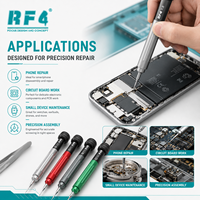 Jeu de tournevis de précision silencieux 5-en-1 en alliage RF4 RF-SD60 pour la réparation de téléphones, appareils photo, montres et ordinateurs