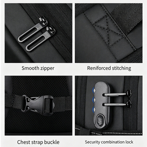 Sac à dos de voyage professionnel extensible grande capacité pour <span class=keywords><strong>homme</strong></span> avec double port de charge et compartiment de séparation sec/humide - Product Image 2