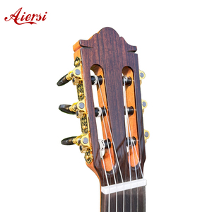 <span class=keywords><strong>Guitarra</strong></span> Clásica Aiersi Hecha a Mano con Tapa de Cedro Sólido, Fondo y Lados de Palisandro Laminado, Acabado Brillante, con Apoyabrazos para Amantes de <span class=keywords><strong>la</strong></span> Música - Product Image 3