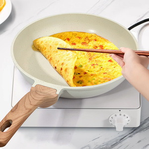 Maifan Stone Frying Pan Set 3-Piece Non-Stick Composite Bottom Pancake Pan Household Kitchen Wok - Product Image 4