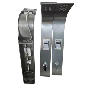 Water <b>Control</b> Machine <b>Shower</b> Set 118cm Height Adjustable Rain Top Spray Linear Design Corrosion Prevention For Bathrooms - Product Image 5