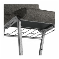 Chaises d'église empilables et durables - Structure métallique rembourrée avec coussin, utilisation intérieure, design moderne, mobilier commercial pour hôtels