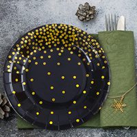 Assiettes et bols en papier élégants vert bleu blanc argent noir marron rose pour restaurants nouveauté