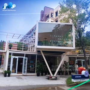 บ้านสำเร็จรูปหรูหราแบบถอดประกอบได้ Zhongnan บ้านขนาดเล็ก ร้านกาแฟคอนเทนเนอร์สำเร็จรูปสำหรับขาย - Product Image 5