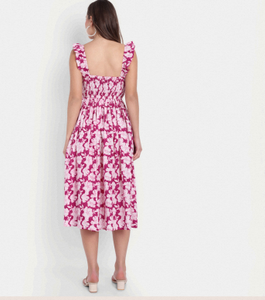 Vestido Casual de Verano para Mujer, Estampado Floral, de Algodón, Transpirable, Cintura Natural, Silueta en A, Ecológico, Elegante y a la Moda - Product Image 3