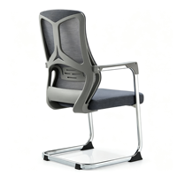 Chaise de bureau ergonomique en maille avec soutien lombaire réglable, pivotante et robuste pour le bureau à domicile - Certifiée BIFMA