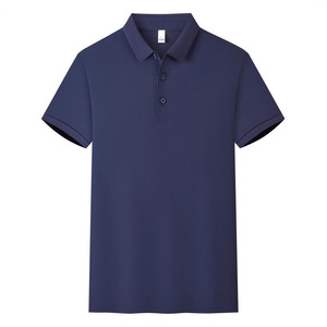 Polo Shirt Solid Color Polyester Fiber Short Sleeve Daily Wear Uniforms - Product Image 1