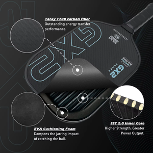 Paleta <span class=keywords><strong>de</strong></span> Pickleball Gearbox Gx2 Power, Aprobada por la USAPA, Fibra <span class=keywords><strong>de</strong></span> Carbono 3K, Logotipo Personalizado, Portátil, para Entrenamiento, Yiheng - Product Image 4