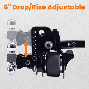 Ambull Factory En gros Combo de récepteurs d'attelage de remorque avec support de boule de 1-7/8 ", 2 " et 2-5/16 " et attelage de remorque à <span class=keywords><strong>suspension</strong></span> pneumatique - Product Image 4