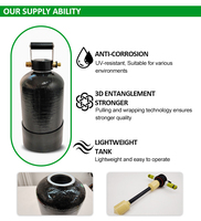 Réservoir de filtration d'eau à commande manuelle avec poignée de transport et vanne multi-ports pour équipement de traitement portable
