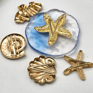 Hebilla de clip de aleación de zinc con diseño de estrella de mar para accesorios de bikini, traje de baño y suéter - Product Image 2