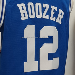 Versandfertig Cameron Boozer Blau Beste Qualität Genähtes College-Basketball-Trikot - Product Image 1