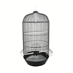 กรงนกเหล็กคุณภาพพรีเมียมจากโรงงานขายส่งโดยตรง พร้อมตะขอแขวน ฐานถอดออกได้เพื่อทำความสะอาดง่าย ระบายอากาศได้ดี ขนาดใหญ่สำหรับ<span class=keywords><strong>นก</strong></span>ขนาดเล็ก - Product Image 1