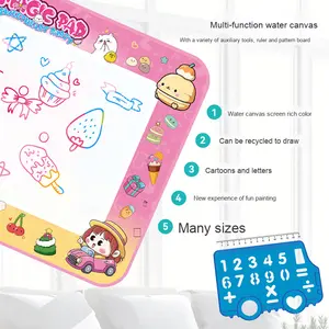 I giocattoli da <span class=keywords><strong>disegno</strong></span> di Kidsren di tela d'acqua magica di grandi dimensioni che dipingono acqua chiara ripetuta coperta di Graffiti per l'apprendimento magico e divertente - Product Image 2