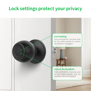 Kunci Pintu <span class=keywords><strong>Digital</strong></span> Sidik Jari Tuya APP Remote Produk & Perangkat Rumah Pintar Kunci Pintu Bulat Pintar Kunci Pintar Kunci Pintu Cerdas - Product Image 3