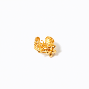 Fashion <b>Rings</b> 316L Stainless Steel PVD <b>Gold</b> Plating Sustainable Resistant Design - Product Image 2