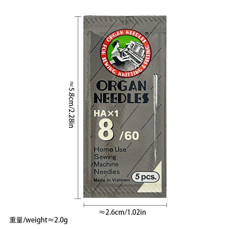 HAx1 #8, 5 pcs silvery white