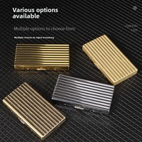 Nouvelle Boîte à Cigarettes Ondulée Allongée et Fine, Design 20 Emplacements pour Cartes, Ne Retient Pas la Fumée, Stockage Fumeur, Fine SmokeJX315, Moderne et Minimaliste