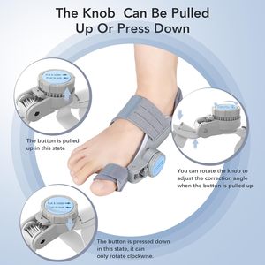 <span class=keywords><strong>Corrector</strong></span> de Juanetes para Mujeres <span class=keywords><strong>y</strong></span> Hombres, Enderezador de Dedo Gordo del Pie, Perilla Ajustable, Ortesis de Nailon para Juanetes, Soporte Antideslizante para Alivio del Dolor - Product Image 4