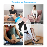 Chaussettes de cryothérapie réutilisables avec pochettes de gel pour soulager les douleurs musculaires, les contusions, les gonflements, l'arthrite et les douleurs post-partum aux pieds