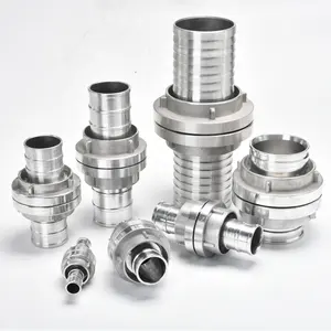 1-4 Inch German Type Aluminum Alloy Surface Oxidation Corrosion Resistance Storz Couplings Fire Hose Couplings Sealed Cap