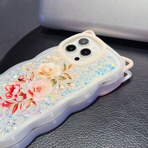 เคสโทรศัพท์ใสแบบมีกลิตเตอร์ ขอบหยักใส วัสดุ TPU สำหรับ Y21 2020/Y21S/Y33S Y22 4G/Y22S 4G/Y35 4G <span class=keywords><strong>2022</strong></span> Y15S/Y01 Y36 4G - Product Image 1