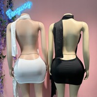 Nouvelle Robe Moulante Tendance 2026 – Robe Sexy Sans Manches et Dos Nu avec Découpes, Idéale pour les Soirées – Collection Designer