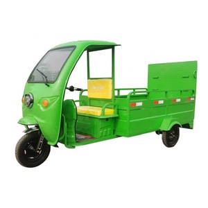 <span class=keywords><strong>Camion</strong></span> à quatre godets personnalisé Décharge d'ordures l'assainissement de l'environnement Baril suspendu Nettoyage Tricycle électrique - Product Image 5