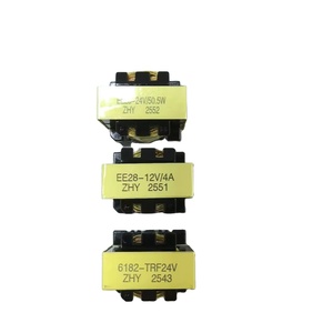 無料サンプル EE28 220VAC から 24VAC フェライトコア電源トランス 銅巻線 12V 24V 50W 高周波照明用 - Product Image 6