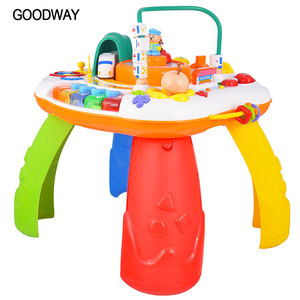 Interactieve Educatief Batterij Operated Activiteit Bureau Baby Scene Railway Musical Leren Tafel - Product Image 1