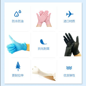 Liyecheng Disposable Nitrile Gloves Food Grade Thickened Waterproof Oil Resistant For Kitchen Use - Product Image 5