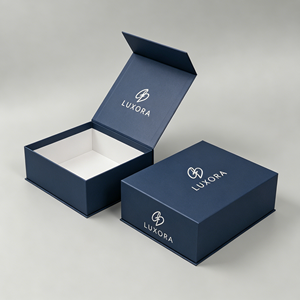 Custom Luxury Rigid Cardboard <b>Book</b> Style <b>Box</b> Full Printed Paper Packaging One Piece Magnetic Closure Gift <b>Box</b> for Skincare Sets - Product Image 2