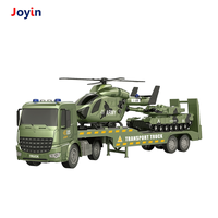 1:18 Jouet militaire à inertie légère et sonore comprenant un hélicoptère et un char pour les enfants dans la guerre et le jeu de rôle d'entraînement au combat