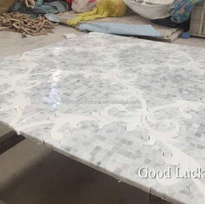 Nghệ Thuật khảm Carrara Đá Cẩm Thạch Gạch Thủ Công Bằng Tia Nước <span class=keywords><strong>Mosaic</strong></span> - Product Image 4