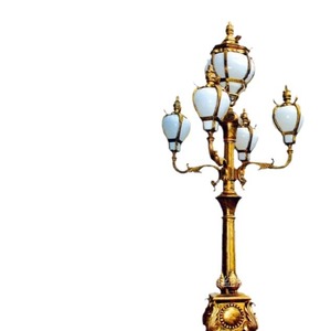 Lampe de jardin à double tête rouge, étanche, pour extérieur, style européen vintage, en fer, LED, garantie 5 ans - Product Image 5