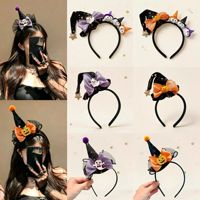 Aksesoris Rambut Dekoratif Buatan Tangan Uniseks Bahan Campuran Desain Hantu Labu Lucu Halloween Pesta Liburan Lintas Negara