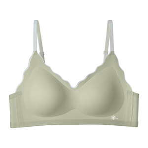 Biancheria intima <span class=keywords><strong>senza</strong></span> cuciture per ragazza in stile carino <span class=keywords><strong>senza</strong></span> anello in acciaio stampo sottile tazza reggiseno nudo regolabile comodo e traspirante - Product Image 3