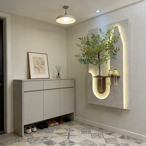 Arte Mural Personalizado al por Mayor, Pintura en Relieve 3D Pintada a Mano, Pintura Decorativa para Porche, Pintura de Piedra Arenisca con Plantas, Decoración del Hogar con LED - Product Image 5