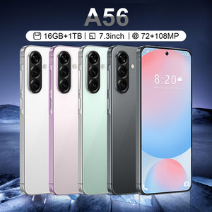 Nouveau Smartphone A56 2025 – Octa-Core, 4 Go RAM + 64 Go ROM, Caméras HD, Écran AMOLED 120 Hz, Batterie 7999 mAh, Android <span class=keywords><strong>14</strong></span>, Double SIM, Version Française UE - Product Image 2