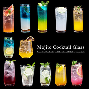 Verre Collins en verre transparent de haute qualité idéal pour les cocktails Mojito adaptés aux bars et restaurants - Product Image 2