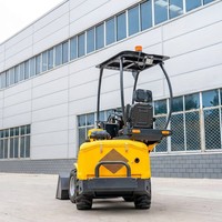 Minipala Compatta Agricola Gialla Elettrica a Batteria con Telaio Articolato e Braccio Telescopico, Certificata EPA CE